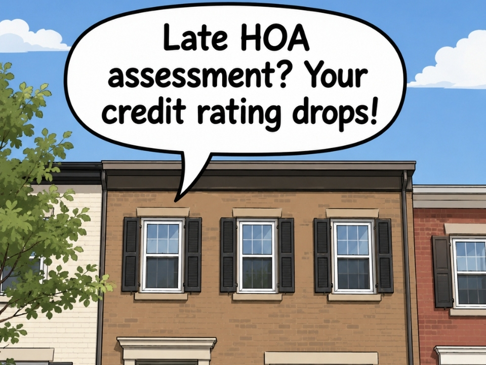 Debts to an HOA or condo association can quickly lower your credit score, even if the charges are erroneous. 