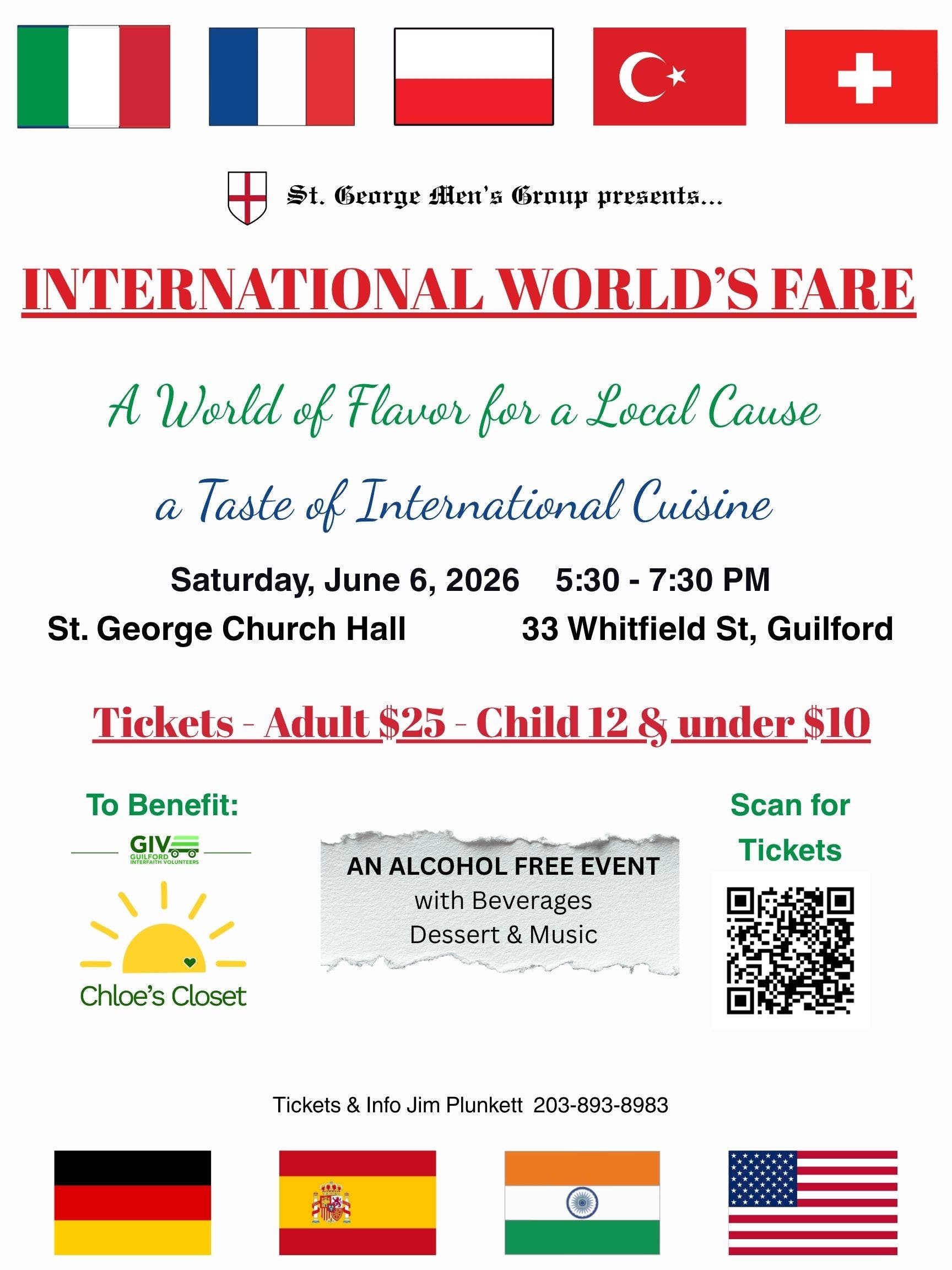 International World's Fare - Sample International Cuisine for a Local Cause