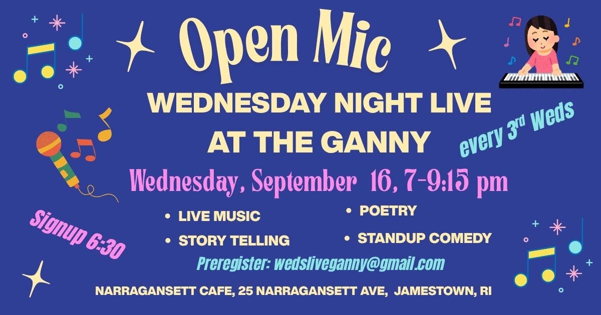 Open Mic: Wednesday Night Live at the Ganny