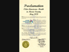 The proclamation was adopted Wednesday night.
