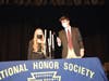 Wantagh National Honor Society co-presidents Grace Kane and Austin
Henglein lit the ceremonial candles during the induction ceremony April 26. 