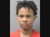 Sada Stricklin is accused of punching a Walmart security guard after attempting to leave without paying for items.