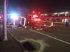 Crews cleaned up a fuel spill on Sunrise Highway in Bellmore on Wednesday night, police said. 