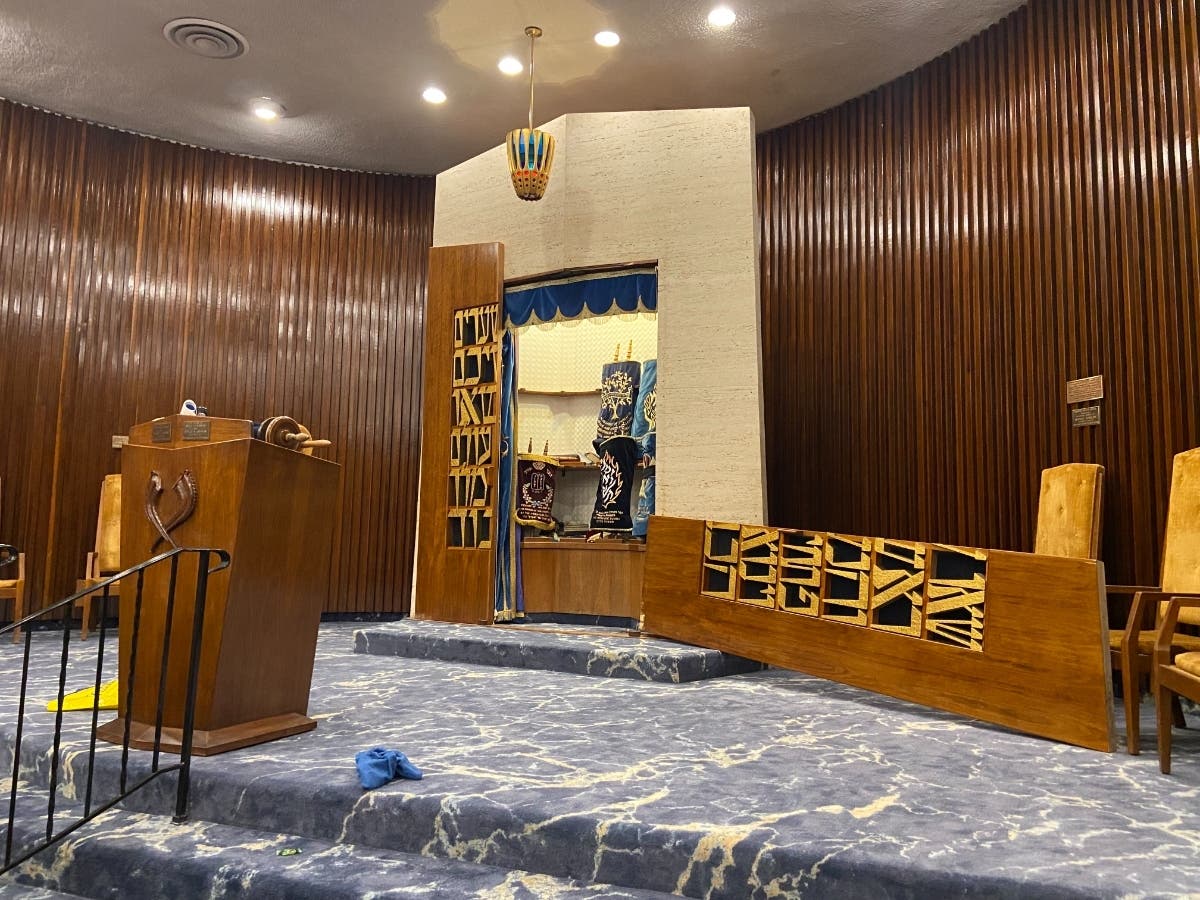 The damaged ark at Chabad of the Beaches was restored and will welcome back its Torahs at a parade on Monday. 