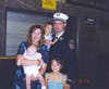 Tommy Haskell, who was with the FDNY for 16 years, is seen with his wife and three daughters. 