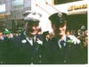 Tommy Haskell (left) and Timmy Haskell at the St. Patrick's Day Parade in 2001.  