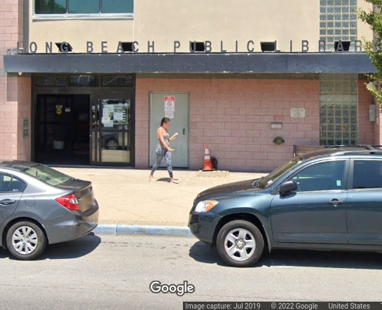 The Long Beach Public Library reopens with limited access for patrons. 
