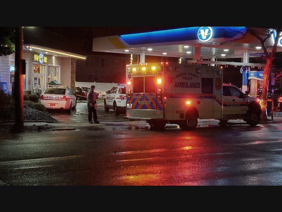 Officers were called to a gas station on Sunday night, police say.