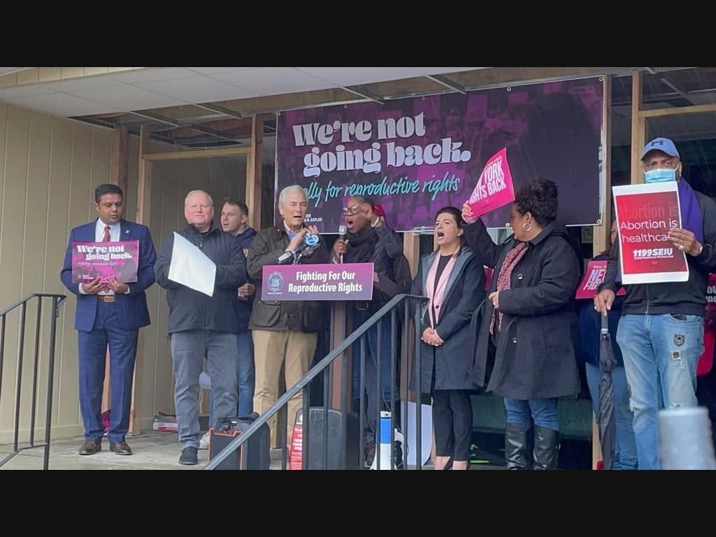 Lawmakers speak out about the potential overturning of Roe v. Wade during a weekend rally. 