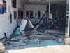 A look at the damage from an SUV plowing into a Merrick store. 