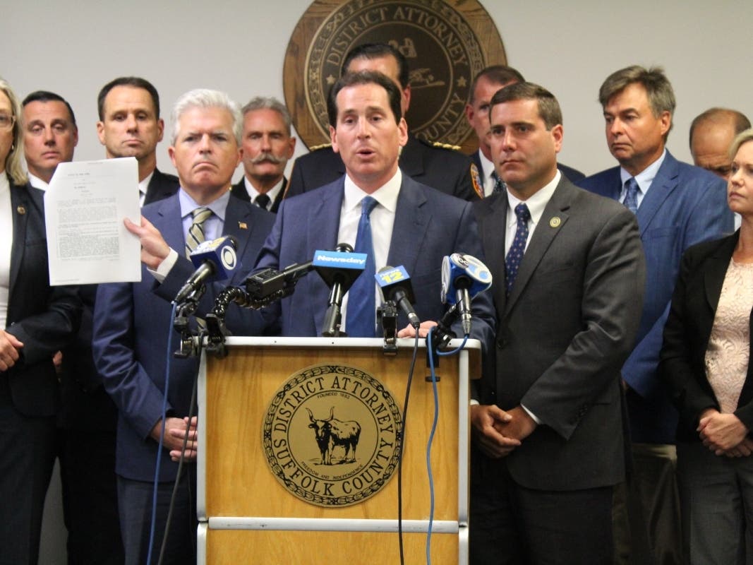 Todd Kaminsky, who stepped down on Friday as state Senator, is seen at a 2021 news conference. 