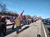Trump followers unite in Bellmore on Tuesday, as they await a grand jury decision on the former president. 