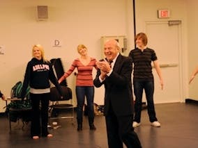 Nick Petron heads into retirement after 50 years with the Adelphi University theater department. 
