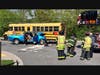 Several children were hurt in a bus crash on Monday afternoon, police say.