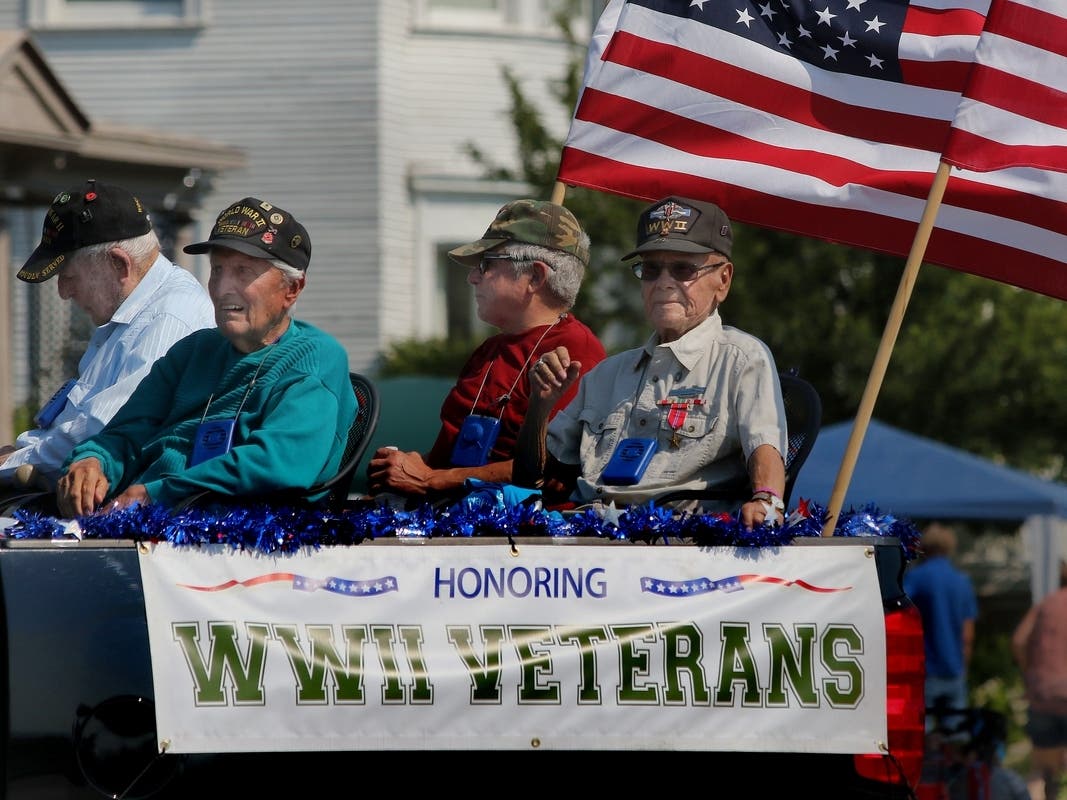 A wheelchair lift was built at a Marine Corps hall in Massapequa. 