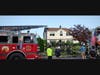 Residents were forced to evacuate as a home went up in flames late Sunday afternoon. 