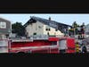 Firefighters work to extinguish a blaze at a home in Levittown. 