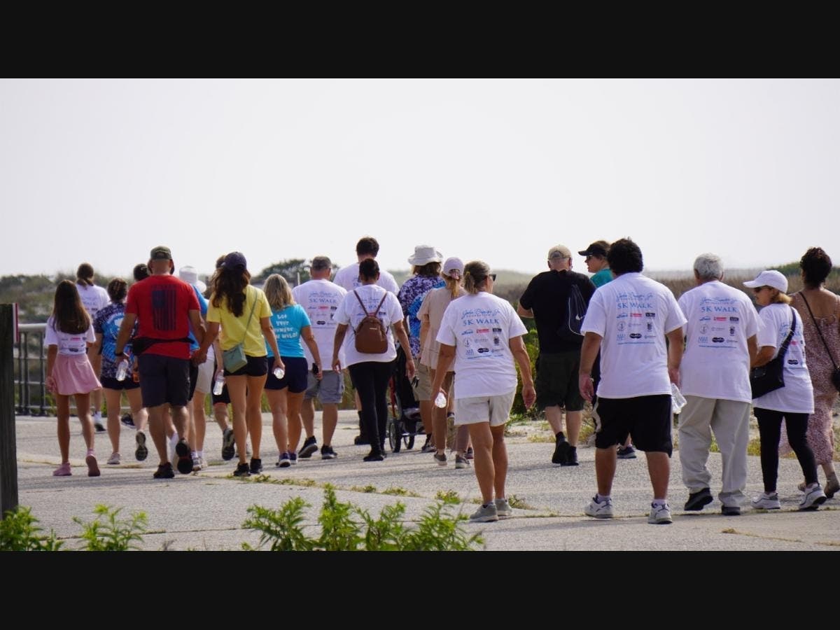 A fundraising walk to support addiction treatment was held over the weekend on Jones Beach. 