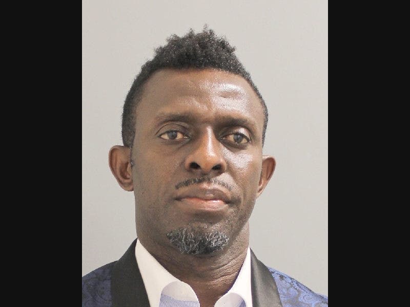 A New Jersey was arrested Wednesday for giving a $84,000 fraudulent check to a Massaoqua law firm, police said. 