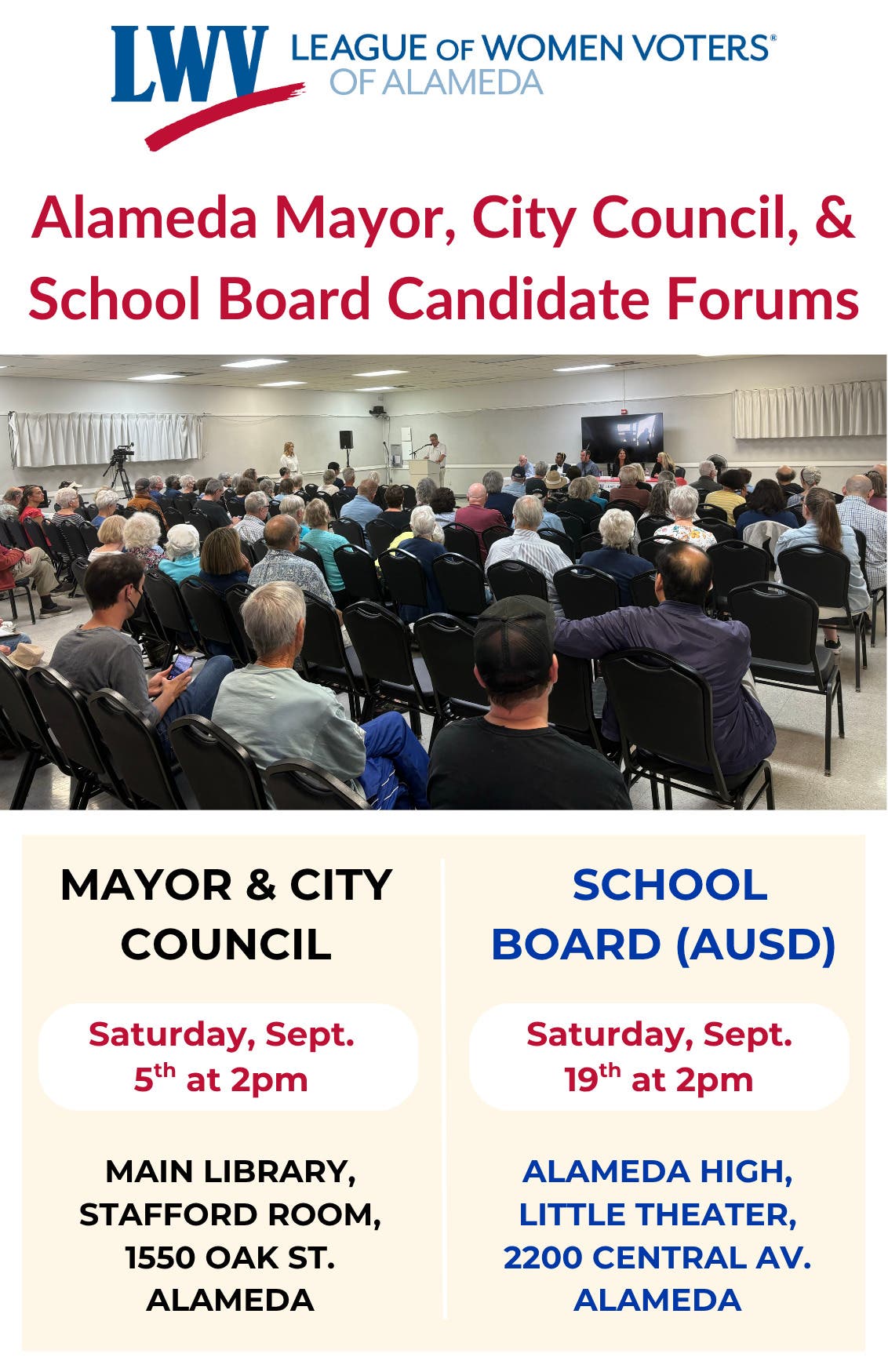 Alameda City Council & Mayor Candidate Forum