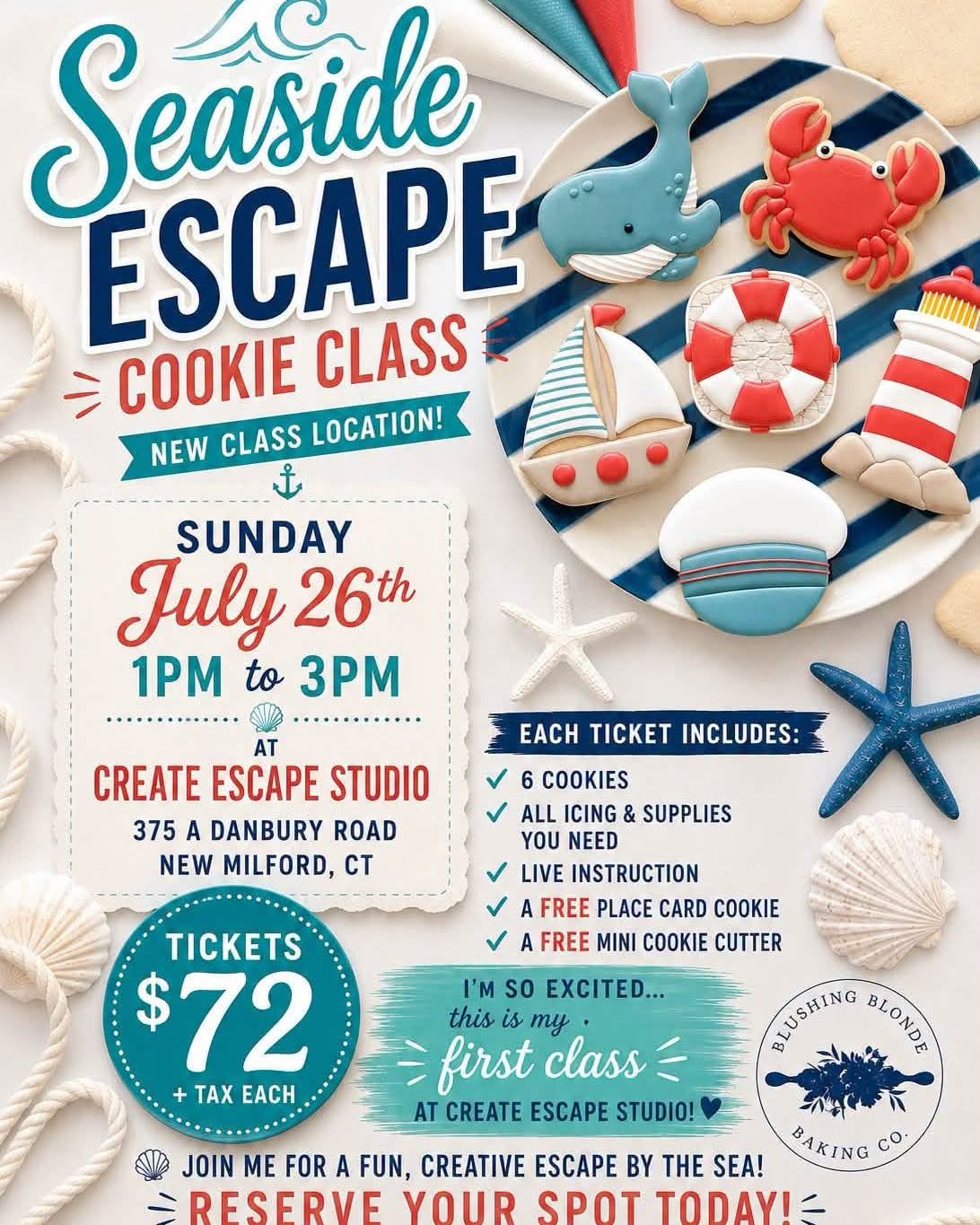 Seaside Escape Cookie Class