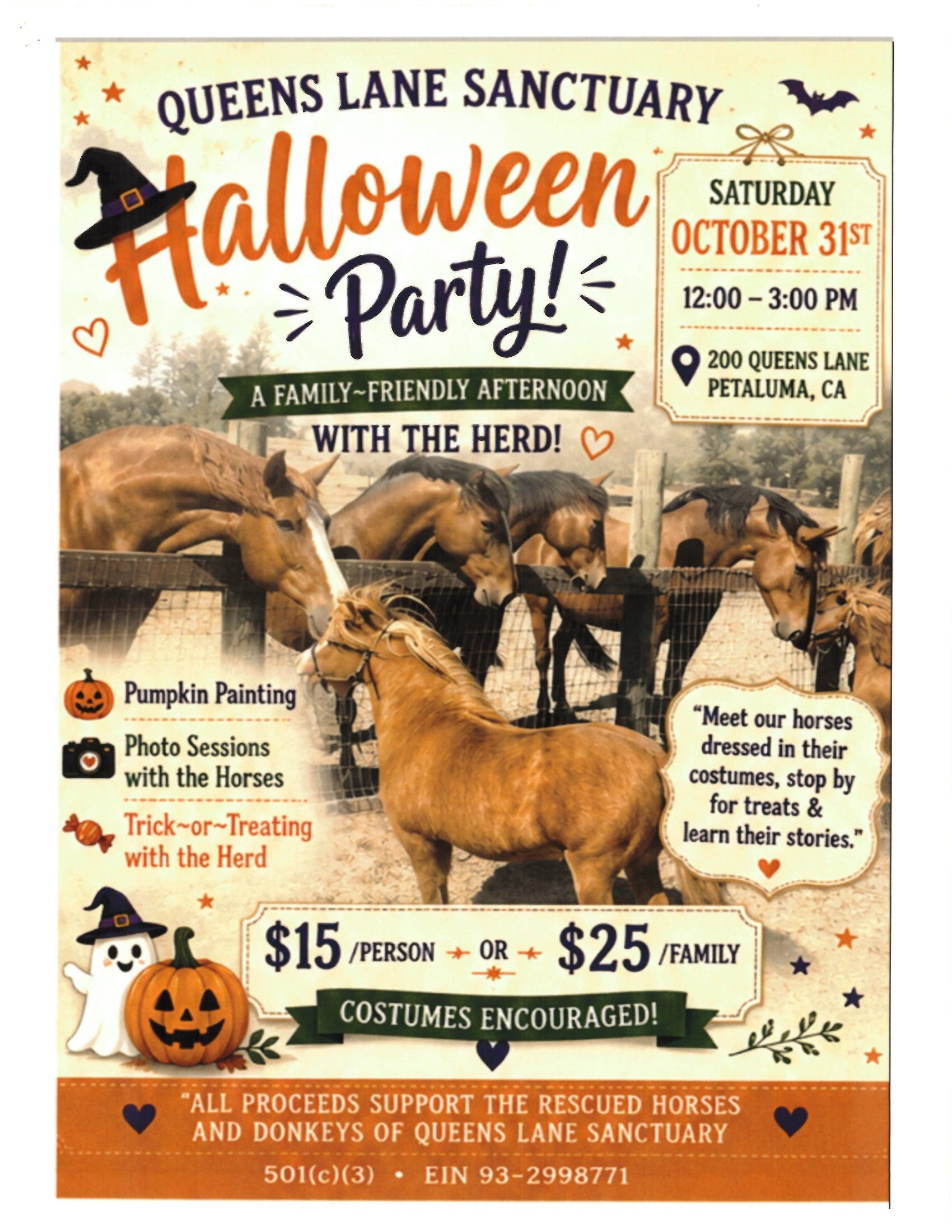 Queens Lane Sanctuary Halloween Party!