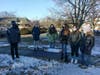 Community service and skill building went outdoors. On one of the coldest days in January,  Greenwich middle school and high school Girl Scouts stood ready to demonstrate how to use shadows to determine directions without a compass.