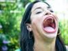 Stamford resident Samantha Ramsdell is the new world record holder for largest female mouth gape.