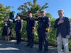 A bell was rung and a cannon was fired to observe the time when each plane struck the Twin Towers, when the Pentagon was hit, when the towers fell, and when Flight 93 went down in Shanksville, Pa.