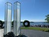 The 9/11 memorial in Cos Cob Park sits on a bluff overlooking the Long Island Sound. Thirty-three people with Greenwich ties died in the attacks.