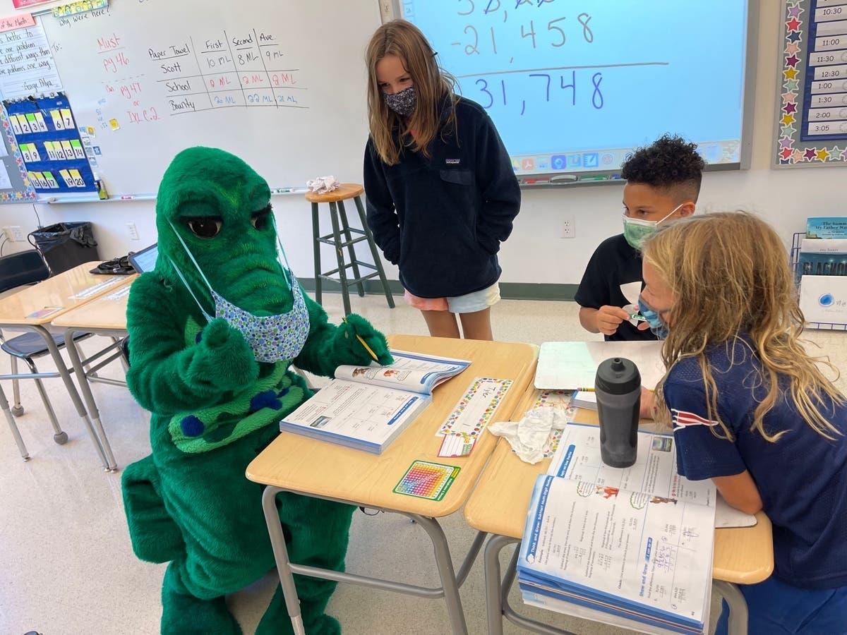 Snappy gave the community a behind-the-scenes look at Glenville School on Tuesday.