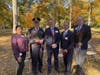 Riverside Assistant Principal Safiya Key, Greenwich Police Chief James Heavey, Riverside Principal Christopher Weiss, First Selectman Fred Camillo, American Legion Commander Peter LeBeau.
