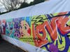 A mural honoring health care workers was unveiled during the kick-off ceremony for the Reindeer Festival at Sam Bridge Nursery on Friday. The mural will be displayed at Greenwich Hospital.
