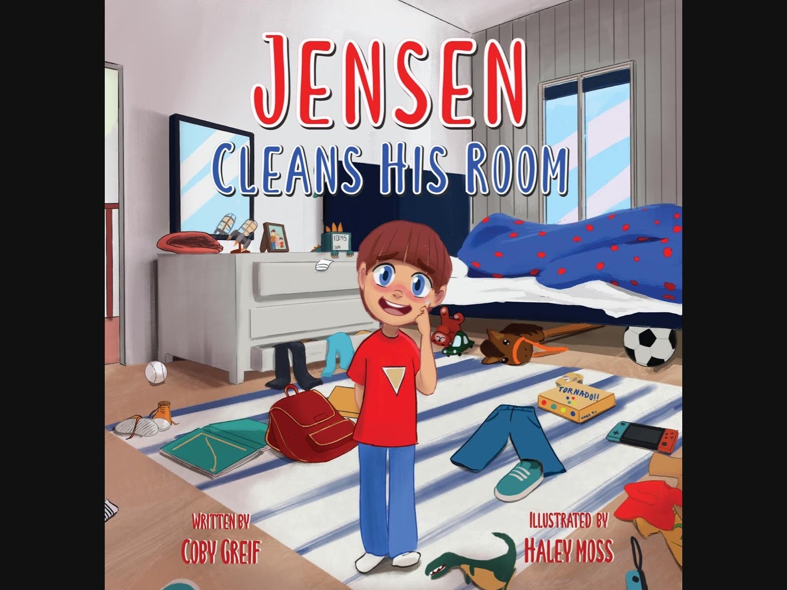 Coby Greif, a Stamford native, recently self-published his first children's book titled "Jensen Cleans His Room."