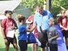 Hernandez was given a gift bag from the Boys & Girls Club of Greenwich.