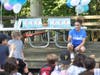 Gymnast Laurie Hernandez visited Camp Simmons on Tuesday as part of accounting firm KPMG's Community Impact Day.