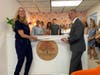 Susan Knight and First Selectman Fred Camillo during Wednesday's ribbon-cutting at Susan Knight Acupuncture, located at 100 Melrose Ave., in Greenwich