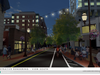 A nighttime rendering of the Lower Summer Street Promenade project.