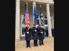 The Greenwich Police Department Color Guard.