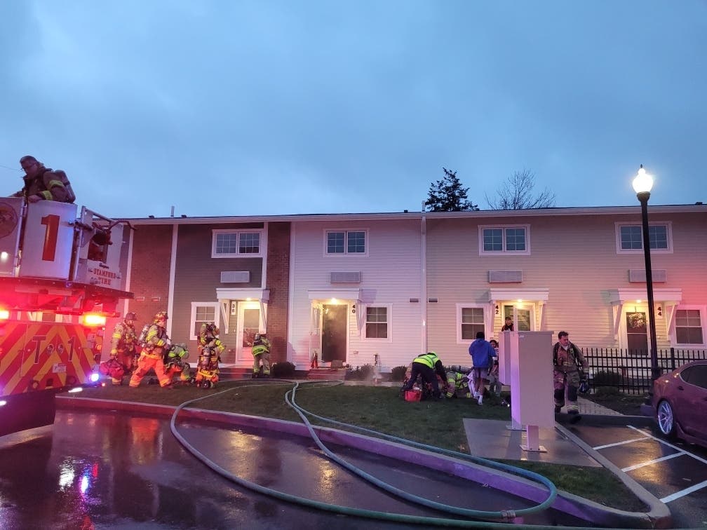 The fire occurred at an apartment unit on Custer Street, fire officials said.
