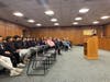 First Selectman Fred Camillo addressing the Greenwich High School boys varsity soccer team on Thursday, Dec. 8, 2022.