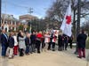 Members from the American Red Cross Metro NY North Chapter and the Greenwich community gathered at town hall for a proclamation and flag raising on Friday.