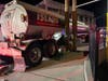Crews worked to contain the flow of gasoline down West Main Street Tuesday night into Wednesday morning, the Stamford Fire Department said.