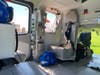 A look inside the helicopter that was used during Monday's drill.
