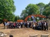 Elected officials, members of the community and those involved with Stamford Museum & Nature Center helped break ground on a new planetarium and astronomy center on Tuesday.
