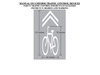 An example of what the shared lane bicycle roadway markers will look like.