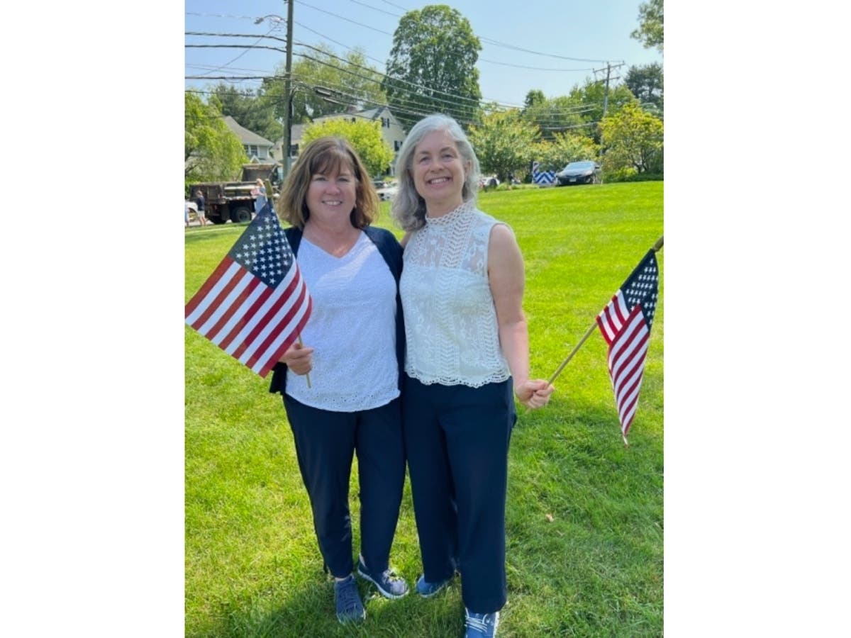 Laura Erickson (left) announced her intention to run for first selectperson of Greenwich along with incumbent Selectperson Janet Stone McGuigan (right).