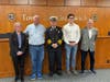 From left to right: state Reps. Rachel Khanna (D-149) and Stephen Meskers (D-150); Rick Strain; state Sen. Ryan Fazio (R-36)l and state Rep. Hector Arzeno (D-151).