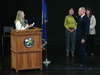 First Selectman Jon Zagrodzky took the oath of office from Town Clerk Krista McNamara during a ceremony at Darien Town Hall.