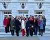Community members, elected officials and Red Cross Metro New York North Chapter Board members at last Friday's flag-raising ceremony.